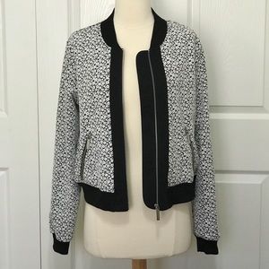 MICHAEL Michael Kors Floral Bomber Jacket